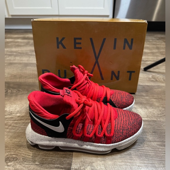 Nike Zoom Kevin Durant KD 10 Basketball Shoes 918365-600 Red